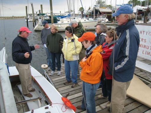 Narragansett Terrace Yacht Club seminar on Rhodes 19 racing